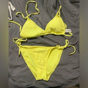 Yellow bikini